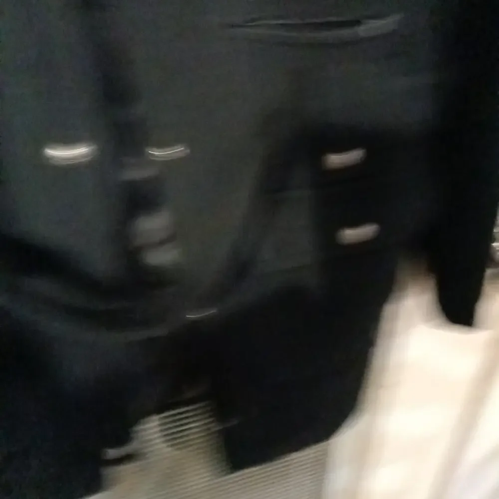 Women's Vintage 90s Wool Blend Trench Coat XL Black Lined Button Up Zip Up Belt - Picture 4 of 10